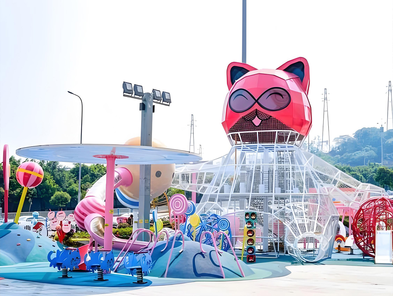万达猫耍耍喵星人IP主题无动力公园